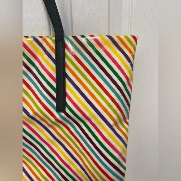 Kate Spade Multicolor Diagonal Stripe Tote - Picture 4 of 11